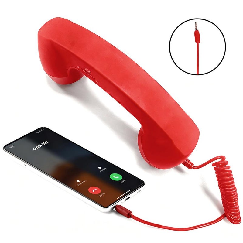 Hot-selling Type-C direct-plug mobile phone handset headset microphone retro-style telephone C-port handset 3.5mm